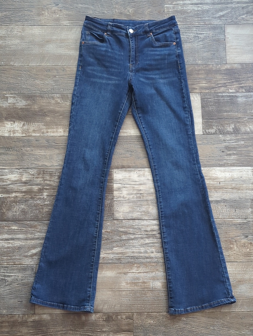 RANCH DRESS'N Fallon Taylor Barrel Pocket Medium Wash Denim bootcut jean S (2-4) - Picture 3 of 16